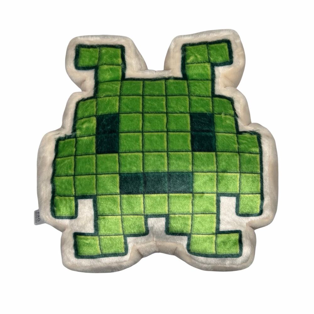 FAO Schwarz Retro Pixel Alien Toy Plush 10" NEW